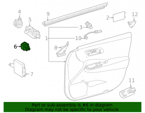 Toyota Venza 23-24 front right door lock buttons