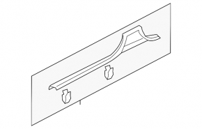 Door sill trim inner front right Audi Q3 8U 15-18 black