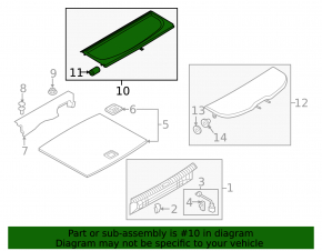 Audi Q3 Luggage Rack 8U 15-18 Black