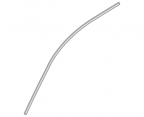 Upper front left door molding for Audi A4 B9 17-25 chrome