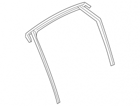 Rear right glass seal Audi A4 B9 17-