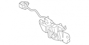 Hood lock Mazda 3 19- for automatic transmission OEM