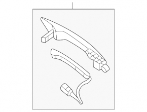 Door handle outer front right Mazda CX-30 20-