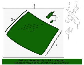 Lincoln MKC 15-19 Windshield