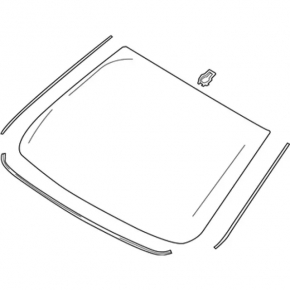 Lincoln MKZ 13-16 windshield with camera and rain sensor