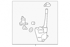 Ford Edge 15- Windscreen Washer Reservoir