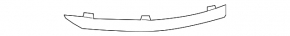 Front bumper cover left Land Rover Range Rover Velar 18-23 gray