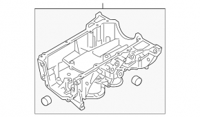 Oil pan Nissan Sentra 20-24