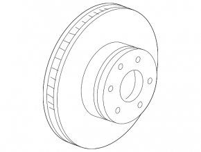 Front right brake disc BMW 5 F10 11-16 348/36mm