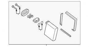 Heater evaporator Infiniti JX35 QX60 13- with temperature sensor