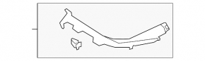 Inner rear left door sill trim for Audi A6 C7 12-18, beige, dry-cleanable
