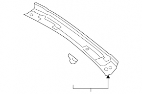 Ceiling trim rear Audi Q7 16- black