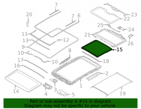 Panoramic glass central BMW X7 G07 19-