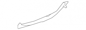 Rear left inner door sill trim for Toyota Camry v55 15-17 USA, beige, scratches