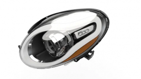 Headlight front left bare Fiat 500L 14 - broken mount