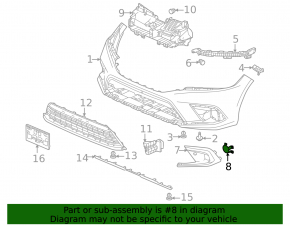 Left fog light plug Honda Civic XI FE/FL 22-