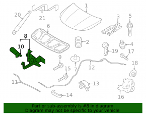 Kia Sorento 21-24 HEV, PHEV hood lock with sensor