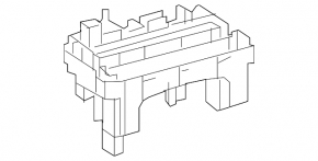 Lexus RX350 10-15 underhood fuse box broken fasteners, missing plug