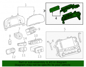 Projection onto the Lexus LX 22-26 windshield