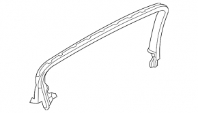 Rear door frame left Chevrolet Cruze 16-