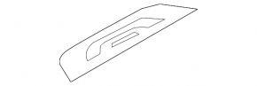 Door sill trim rear left Kia Forte 4d 14-16 external