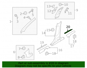 Kia Sorento 21-23 HEV black outer rear right door sill plate