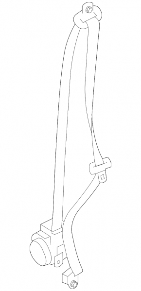 Passenger seat belt with tensioner Nissan Kicks 18-24