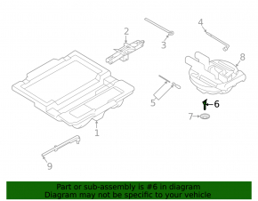 Spare Wheel Mount Subaru XV Crosstrek 13-15
