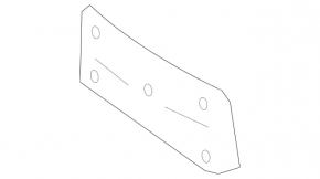 Front bumper plate for Mercedes S-class W221