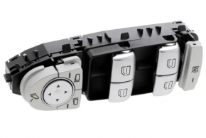 Front left window lift control Mercedes C-class W205 15-21 black housing