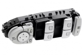 Front left window lift control Mercedes C-class W205 15-21 black housing