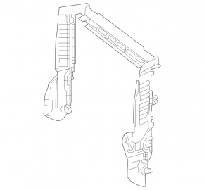 Upper radiator deflector Mercedes GLC 16-22