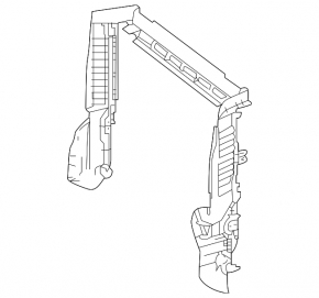 Upper radiator deflector Mercedes GLC 16-22