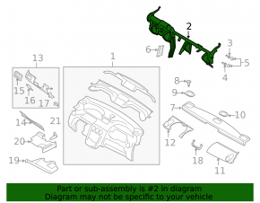 Mazda CX-7 2006-2009 torpedo tube reinforcement