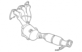 Exhaust manifold with catalytic converter for Ford Transit Connect MK2 13-15 2.5