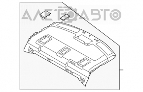 Rear shelf Mazda 6 13-17 black