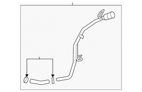 Fuel filler neck Lincoln MKZ 13-20 2.0T, 3.7