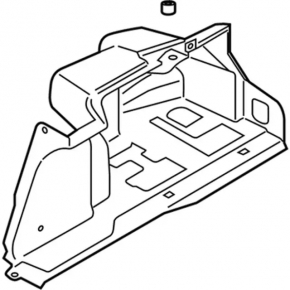 Arch trim left Ford Mustang mk6 15- coupe, gray type 2
