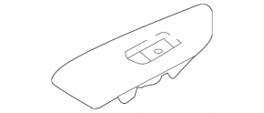 Right rear window lift control trim for Mazda CX-5 17-25, gloss black, with chrome molding, scratches