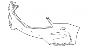 Acura RDX 19-25 2019-21 bare front bumper