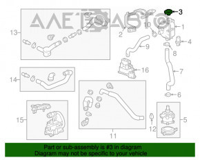 Chevrolet Bolt 17- Coolant Expansion Tank Cap