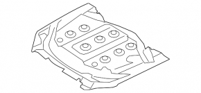 Mercedes S-Class W221 hood insulation