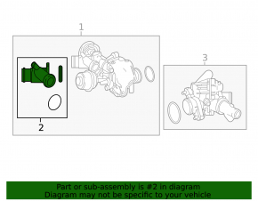 Cooling system tee Mercedes GLA 14-20
