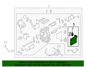 Nissan Versa Note 13-19 Evaporator with Temperature Sensor
