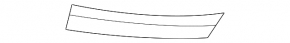 Front bumper grille frame left VW Passat 06-10