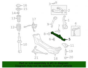 Lower control arm, front left, Lexus IS200 IS300 99-05