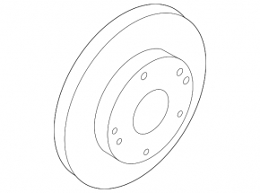 Front right brake disc Hyundai Sonata 11-15 hybrid 300mm