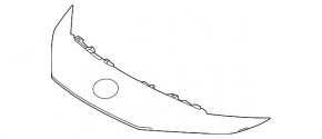 Upper front bumper trim for Toyota Camry 2025-2026