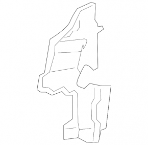 Radiator deflector right Lexus RX350 RX450h 10-12 dorest