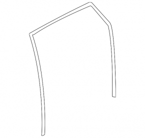 Glass seal rear right Subaru Impreza WRX GH 08-14